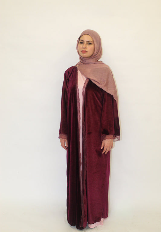 Ruby Night Abaya