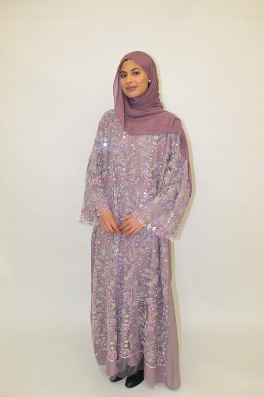 Lavender Lights Abaya