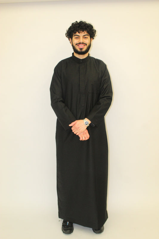 Black Knight Thobe (Regular Collar)
