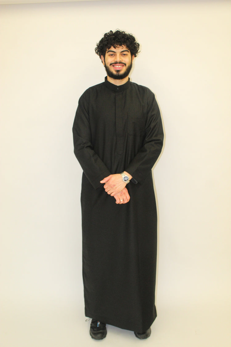 Black Knight Thobe (Regular Collar)