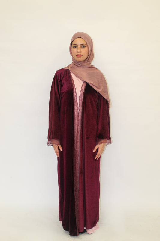 Ruby Night Abaya