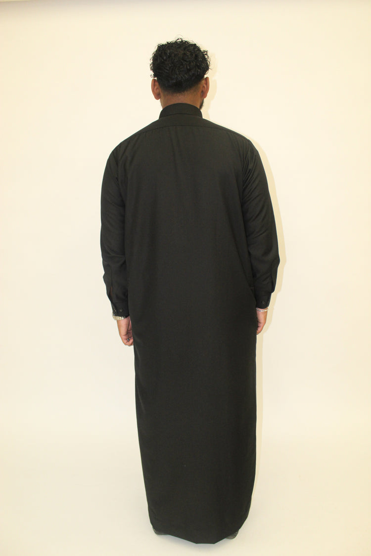 Black Knight Thobe (Shirt Collar)