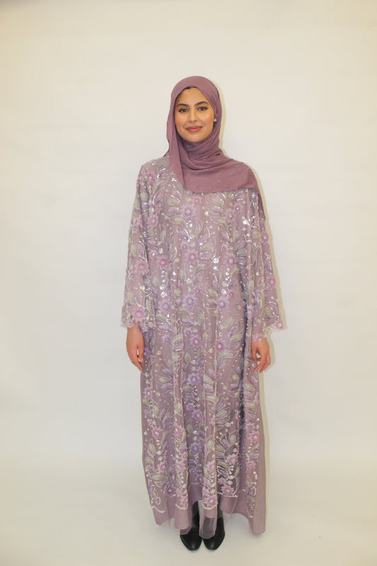 Lavender Lights Abaya