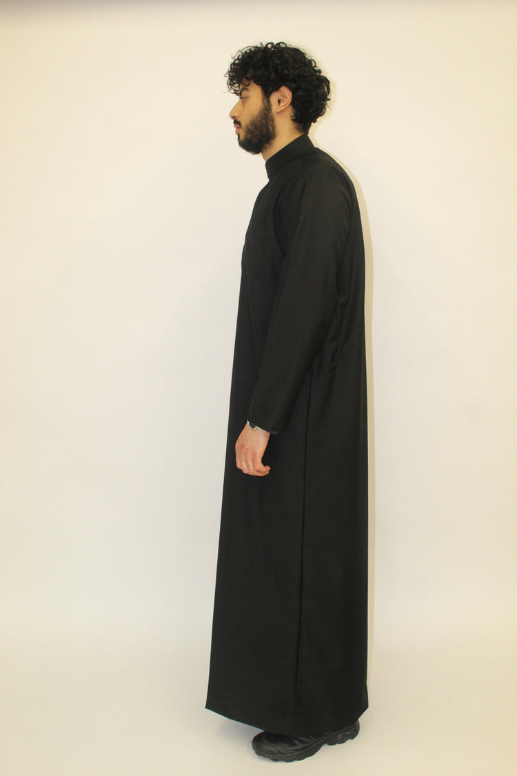 Black Knight Thobe (Regular Collar)