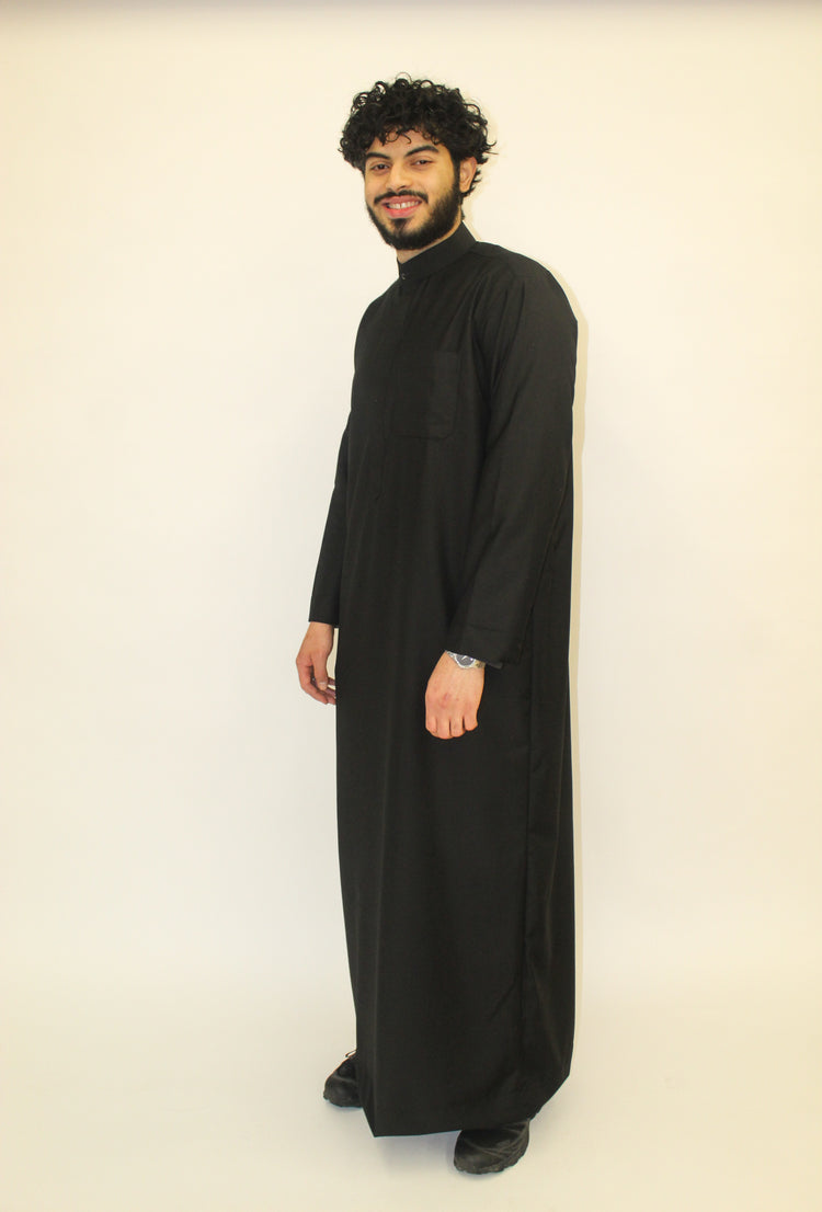 Black Knight Thobe (Regular Collar)