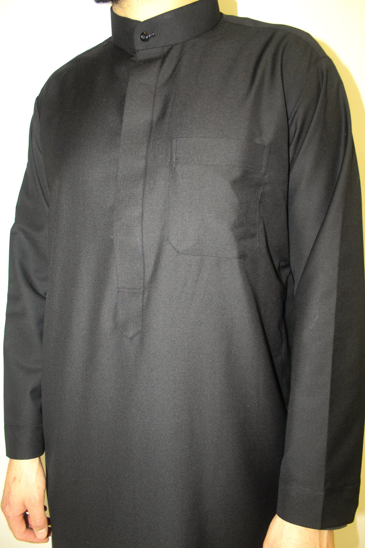 Black Knight Thobe (Regular Collar)