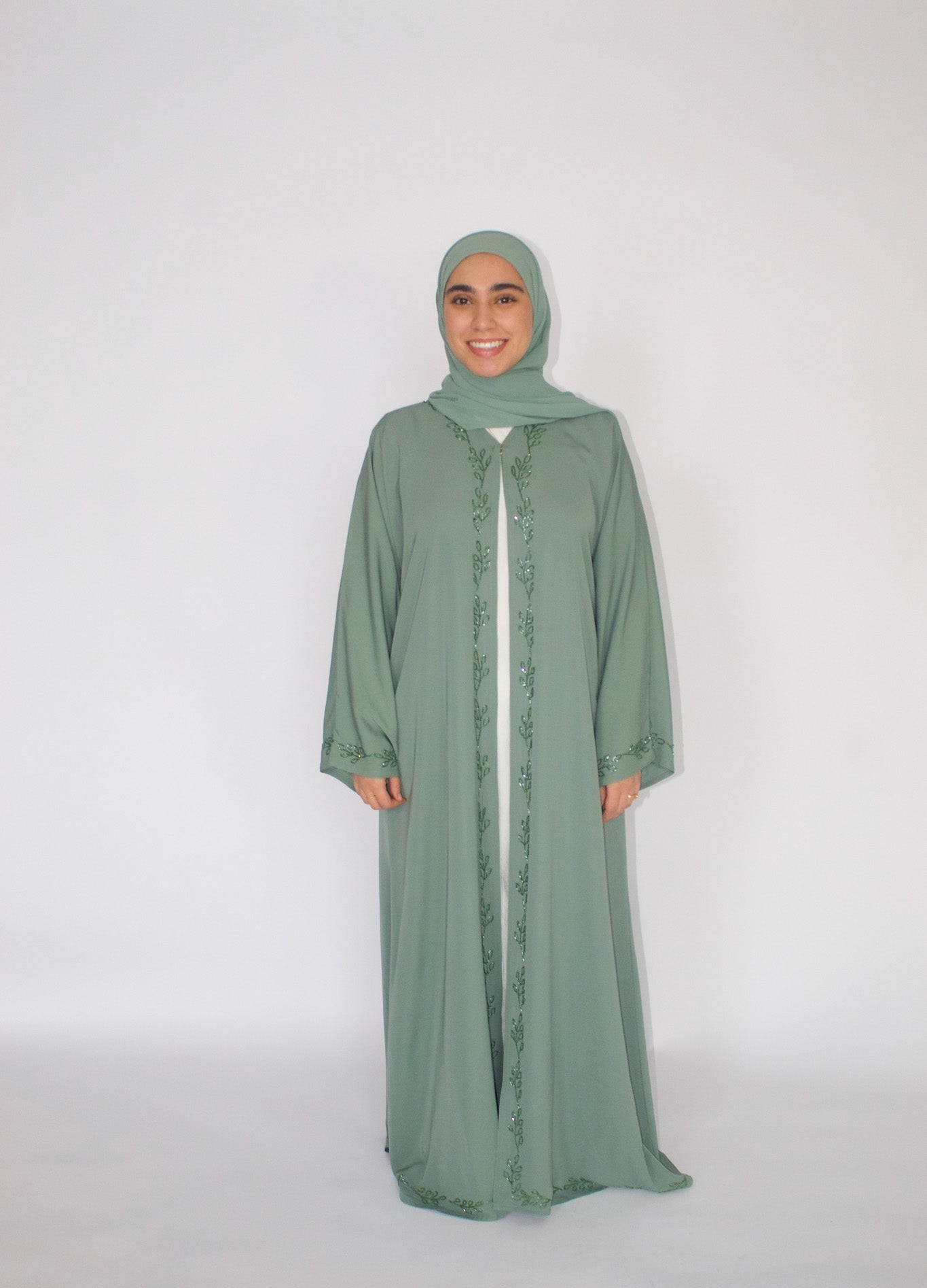 Sage Abaya Mina, Made for You. Sage Abaya Mina, Made for You.