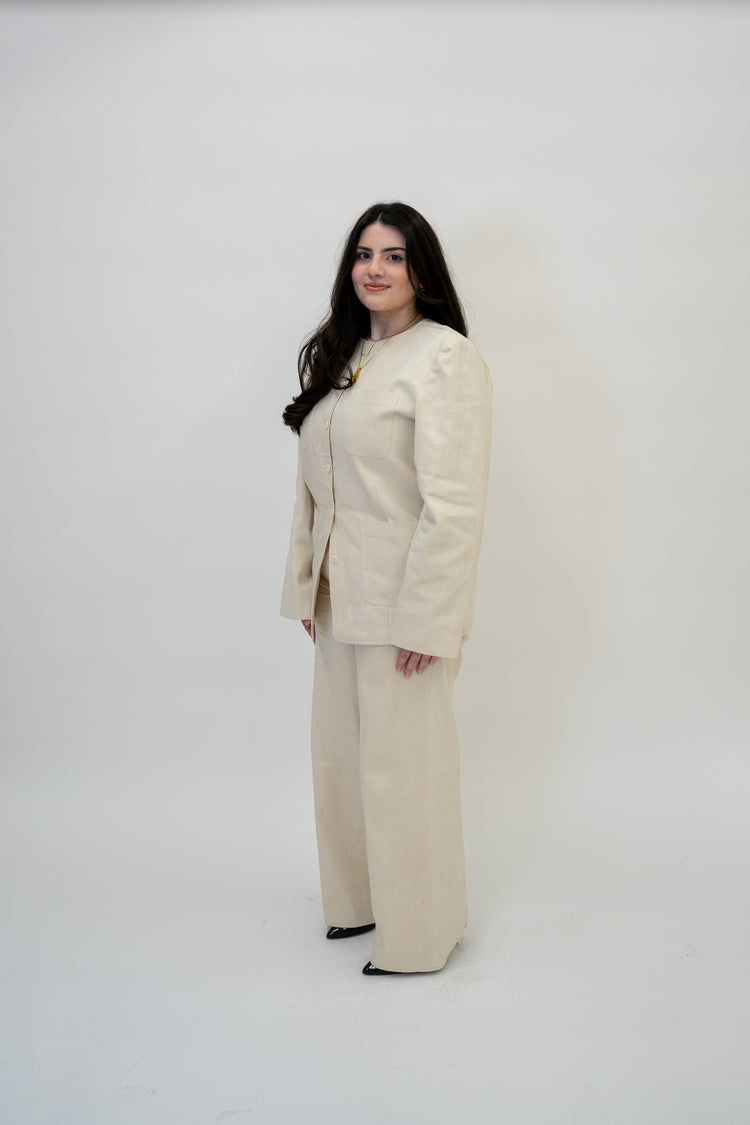 The Denim Set: Ecru